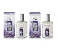 L 'Erbolario Iris - Agua de perfume - 2 Paquetes De 50 ml - Un Perfume denso, Sensuales, Dall' inconfondibile aroma cipriato con Ylang Ylang, Bergamota, muschi y Tabaco
