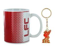 L.F.C - Juego de taza y llavero oficial de fútbol de Liverpool (cerámica, 325 ml)