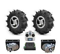 L-faster Rueda 2WD de 10 Pulgadas 24V 500W 700W Kit de Motor de Cepillo de neumático agrícola para Bicicleta de Corte de césped (ESC Big Kit A, 24V250W MAX Speed 6kph)