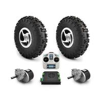 L-faster Rueda 2WD de 10 Pulgadas 24V 500W 700W Kit de Motor de Cepillo de neumático agrícola para Bicicleta de Corte de césped (ESC Kit Grande) (ESC Big Kit O, 24V250W MAX Speed 6kph)