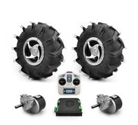 L-faster Rueda 2WD de 10 Pulgadas 24V 500W 700W Kit de Motor de Cepillo de neumático agrícola para Bicicleta de Corte de césped (ESC Kit Grande) (ESC Big Kit A, 24V250W MAX Speed 6kph)