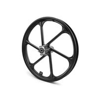L-faster Rueda de Remolque de Bicicleta para niños de 16 Pulgadas Buje de aleación Negro Diámetro del rodamiento de 10 mm Soporte de Disco de neumático neumático de 16x1.75 (Rim Only)