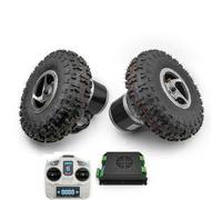 L-faster Rueda Doble de 9 Pulgadas 75 RPM 120 RPM 24V 350W Kit de Motor de Engranaje Cepillado para Carro de Carretilla de Herramientas de jardín de Golf (ESC Big Kit, 24V350W 75RPM MAX Speed 4kph)