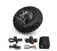 L-faster Scooter de Carretilla eléctrica de Rueda Rugosa Todoterreno, Kit de Motor de Cubo de Engranajes, Rueda de 10 Pulgadas, 24 V, 36 V, 48 V, 350 W (36V 350W)