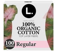 L. Forros ultrafinos para mujer, cobertura regular, capa superior de algodón, sin perfume, 100 unidades