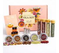 L&G® - Kit té preparación y degustación - Honeybush, Rooibos, Sancha Green, Maté - Infusores incluidos - Set de té DIY - Regalar Navidad, cumpleaños - Made in France - Ingredientes de calidad