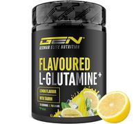 L-glutamina en polvo aromatizada - 750 g - L-glutamina ultrafina con taurina extra - Glutamina micronizada con sabor - Sin azúcar y con excelente solubilidad - Vegana (Lemon)