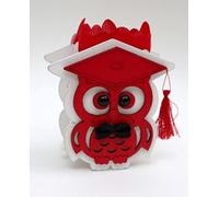 L.Graduación búho con bolsa L1806, 6 unidades