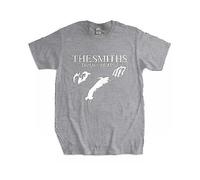 (L,grey)Men Cotton T Shirt Summer Tops The Smiths "the Queen Is Dead" - T-shirt, 1980's Indie, Morrissey Bigger Size Homme Black T-shirt