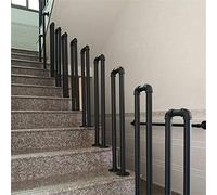 L.HPT Escalera de Tubo de Viento Industrial Barandilla en Forma de U Barandilla de 85 cm Valla de barandilla del ático Barandilla Interior y Exterior Escaleras de Barra Retro, Personalizables