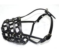 L&J Pets Uk Bozal ligero de piel auténtica para perros Staffordshire Bull Terrier Staffy, Staffie y otros