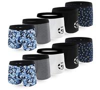 L&K-II 10 Calzoncillos Bóxer Hipster Algodón para Niño Ropa Interior 1604 UN2 146/152