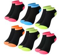 L&K-II 12 pares de calcetines sneaker para mujer, calcetines cortos, calcetines deportivos, calcetines informales, calcetines invisibles para chicas, algodón, primavera verano 92276, 35-38