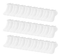 L&K-II 24 Pares Calcetines de Algodón para Damas, Deporte Cortos Unicolor Blanco 35-38