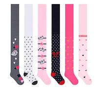 L&K-II 6 pares de medias para niñas medias para niñas diferentes patrones y colores en un conjunto 2715 122-128