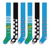 L&K-II Medias de punto para niños 3/6 con diferentes patrones, multicolor 2717, 6-2727, 110 cm-116 cm