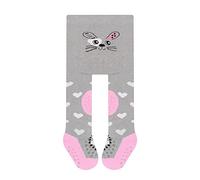 L&K-II Pack de 1 medias para gatear para bebé, niña, niño, con suela de ABS, antideslizantes, puntos de animales, diseño de corazón 2769, 2769E-1er, 68 cm/74 cm