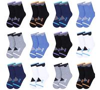 L&K-II Pack de 12 pares de calcetines para niños y adolescentes, para primavera y verano, con bonitos estampados, multicolor 2816, 39-42