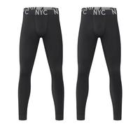 L&K-II Pack de 2 Ropa Interior Larga para Niños Ropa Interior Térmica Ropa Interior Deportiva para Niños Algodón Ropa Interior para Niños 2602, 2er-2602, 134-140