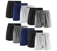 L&K Value Pack Set 10 Calzoncillos Bóxer para Hombre Webboxer con Diseños Clásicos Ropa Interior para Hombre Algodón 1409 L