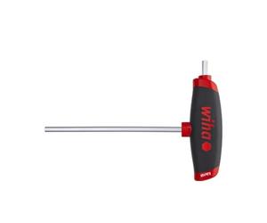 L-key with T-handle ComfortGrip, Hex with side drive, matt chrome-plated - 334DS ComfortGrip 10,0 x 200 mm