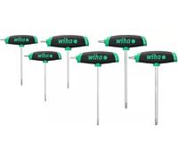 L-key with T-handle set ComfortGrip, TORX® with side drive, matt chrome-plated 6-pcs. - 364DSK6 ComfortGrip