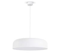 L+ Lámpara colgante moderna de metal hecha a mano cocina salón dormitorio Ø40 cm E27 (blanco)