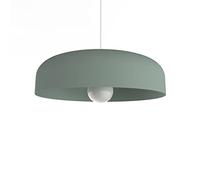 L+ Lámpara de techo moderna cilíndrica de metal - Diámetro 40cm - Conexión de E27 - Made in Italy - para cocina y salón (Verde Iceberg, 40cm)