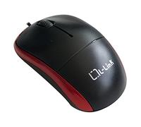 Ratón óptico USB (negro/rojo) - L-LINK