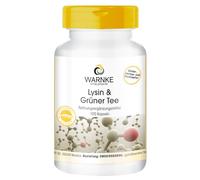 L-lisina y extracto de té verde - polifenoles - EGCG - cafeína - 100 cápsulas - vegano y alta dosis | Warnke Vitalstoffe - Calidad farmacéutica alemana