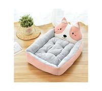 (L - Menos de 12,5 kg - Akita rosa) Camas para mascotas con dibujos animados para perros pequeños y