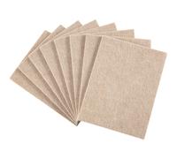 L mina de fieltro autoadhesiva para muebles Softtouch de 4 1/2 x 6 para madera dura cortada en cualquier forma, paquete de 8 beige