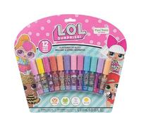 L.O.L Surprise! Brillo labial basado en plantas de 12 piezas, favores de la fiesta de las niñas, primer conjunto de maquillaje para la niña, perfecto para las fiestas, por Townley Girl