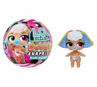 L.O.L. Surprise! Bubbly Surprise Baby Sisters - Muñeca Que Cambia de Color con Accesorios y Llavero, 4 artículos incluidos, 6 Estilos para coleccionar, para Menores a Partir de 4 años