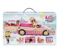 L.O.L. Surprise! Car-Pool Coupe - Vehículo de Juguete y Escenario de Juego con muñeca Exclusiva, Piscina Desmontable y Pista de Baile, para Menores a Partir de 4 años