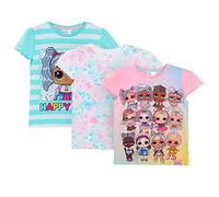 L.O.L. Surprise! Conjunto de 3 Camisetas niñas - Tops de Vestir LOL Dolls en Pack múltiple.