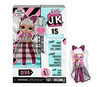 L.O.L. Surprise! LOL Surprise JK Mini Muñeca de Moda - 15 Sorpresas, Ropa y Accesorios - Para Mayores de 6 Años - Coleccionable - Diva