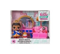 L.O.L. Surprise! LOL Surprise OMG House of Surprises Set de Juego - SALÓN DE Belleza - Incluye la muñeca Her Majesty de 7,6 cm con 8 sorpresas - para coleccionar - Edad: 4+ años