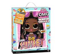 L.O.L. Surprise! LOL Surprise OMG World Travel Muñeca de Moda Sunset - con 15 sorpresas Que Incluyen Vestido, Zapatos, Accesorios de Viaje y más - Caja Reutilizable - para coleccionar - Edad: 4+ años