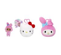 L.O.L. Surprise! Loves Hello Kitty Reversible Plush Surprise - Personajes de Sanrio de Peluche de 41 cm con L.O.L. Tot a Juego, 5 Sorpresas y Llavero para Llevar, para Mayores de 4 Años