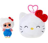 L.O.L. Surprise! Loves Hello Kitty Reversible Plush Surprise - Personajes de Sanrio de Peluche de 41 cm con L.O.L. Tot a Juego, 5 Sorpresas y Llavero para Llevar, para Mayores de 4 Años