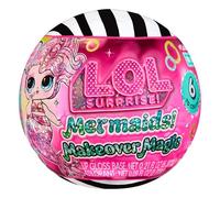 L.O.L. Surprise! Mermaids Makeover Magic Tots - Brillo de Labios DIY para Ti y tu Muñeca, Mezcla y CREA Maquillaje, Divertido Juego Acuático, 6 Muñecas para Coleccionar - para Mayores de 4 Años