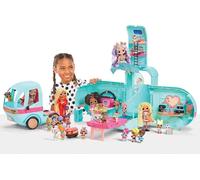 L.O.L. Surprise! OMG Glam N' Go Camper Set de Juego con más de 50 sorpresas y Juegos en 360, amueblado con Piscina, tobogán, literas, tocador, Grill, Cabina DJ y más. para niños a Partir de 4 años
