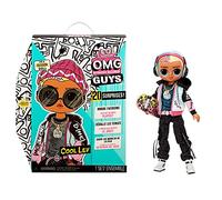 L.O.L. Surprise! OMG Guys Muñeco de Moda Cool Lev-con 20 sorpresas temáticas, Ropa y Accesorios. Juguete de colección niñas a Partir de 4 años, Color (MGA Entertainment 576716C3)