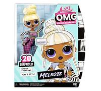 L.O.L. Surprise Muñeca de moda OMG Melrose 20 sorpresas incluye ropa, accesorios y soporte 4+