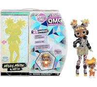 L.O.L. Surprise! LOL Surprise OMG Winter Chill Muñeca de Moda Missy Meow y Muñeca Baby Cat con 25 Sorpresas