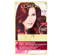 L 'Oreal Excellence - Crema colorante Triple Tratamiento Avanzado - 4. 54 Castaño Caoba Cobrizo