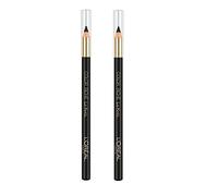 L’Oréal Paris Color Riche Le Khôl 101 Midnight Black - delineadores de ojos (Lápiz, Negro, Midnight Black, Italia), 2 unidades