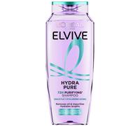 L’Oréal Paris Elvive Hydra Pure 72H Purifying Shampoo with Hyaluronic & Salicylic Acids for Oily Scalp & Dehydrated Lengths 500ml