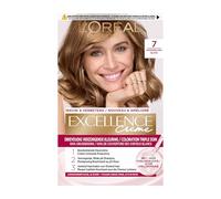 L’Oréal Paris Excellence Crème 7 coloración del cabello Rubio - Coloración del cabello (Rubio, Blond, Mujeres, 1 pieza(s), Protección, Suavizante, Caja)